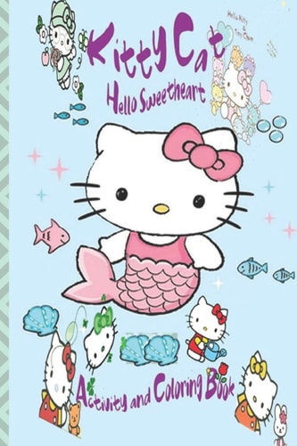 Kitty Cat Activity and Coloring Book Hello Sweetheart, Coloring, Word Search, (Kids Activity Book)