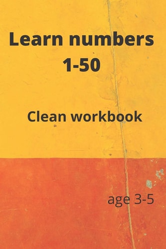 Learn Numbers 1-50 Clean Workbook
