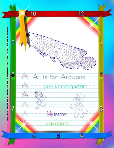 Paper for Tracing Alphabet for Pre Kindergarten Handwriting Paper for Pre Kindergarten Kids Dashed Line for Practice Everyday. For Kids Above 2 Years Old. 2 Superb Maze Puzzle Bonus for Kids Enjoy During Study. The Maze Answer is on Page 108.
