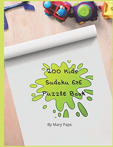 200 Kids Suduko 6x6 Puzzle Book.