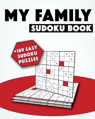 My Family Sudoku Book For All Family Members Sudoku Puzzles - 190 Easy Puzzles To Solve!