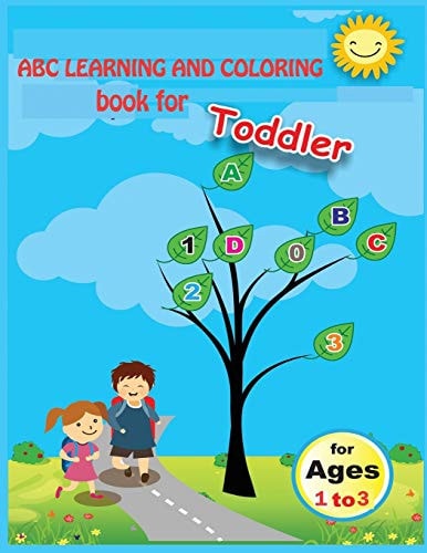A B C Learning and Coloring Book for Toddlers Good Quality for Kids Aged 1 - 3
