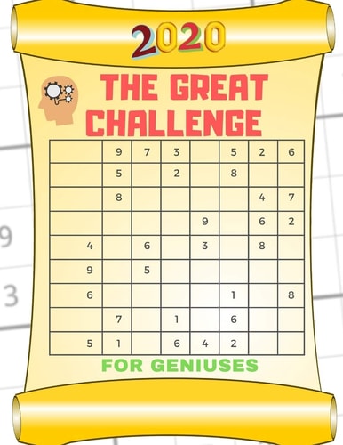 The Great Challenge For Geniuses NEW 2020 !! Sudoku Puzzle BOOK, Challenging Puzzles, SUDOKU Featuring EASY to MODERATE PUZZLE, Large Print Sudoku, Train The Brains, Logic Puzzle Books Easy to Medium, Paperback, Logic & Brain Teasers
