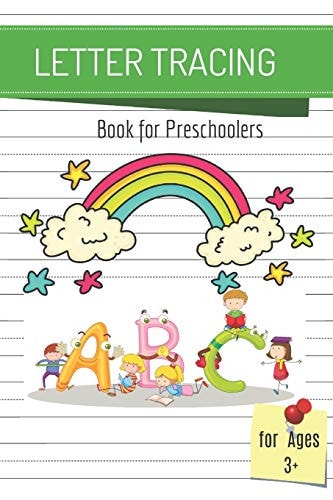Letter Tracing Book For Preschoolers, Letter Tracing Book, Practice For Kids, Alphabet Writing Practice, for Kids Ages 3-5 Students, 110 Pages, 6 X 9 Inches,