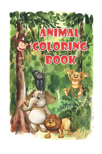 Animal Coloring Book Kids Coloring Books for Kids Aged 2-8, Size 6" X 9", 120 PAGES