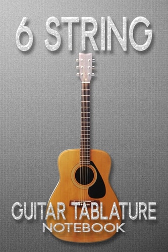 6 String Guitar Tablature Notebook Guitar Music Manuscript Paper Clefs Notebook,6-line Staves, Musicians Students, Standard Wirebound Manuscript Paper Green Cover, Journal, Notebook