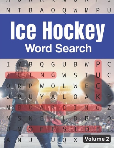 Ice Hockey Word Search (Volume 2) Large Print Puzzle Book for Adults and Teens
