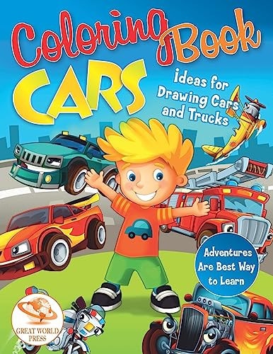 Coloring Book Cars Ideas for Drawing Cars and Trucks. Adventures Are Best Way to Learn
