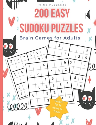 200 Easy Sudoku Puzzles Brain Games for Adults
