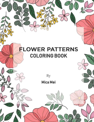 Flower Patterns Coloring Book