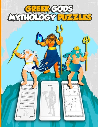 Greek Gods MythologY Puzzles Large Print Word Search and Intricate Mazes Activity with Easy to Medium and Extreme Sudoku for Adult Anxiety - Ancient Egyptian, Roman, Norse Heroes, Monsters Goddesses, and More!