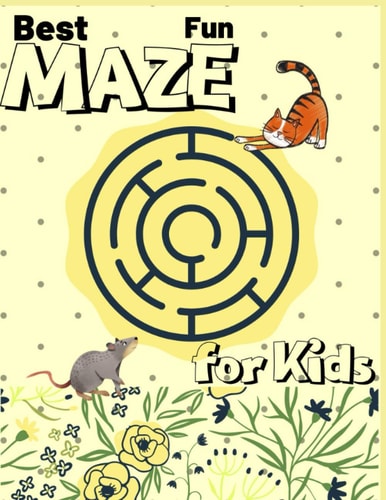 Best Fun Maze for Kids Top Best Maze for Smart Kids, Fun Challenging Maze Book Kids, 4-8, Unicorn Games Activity, the Best Gift Idea for Kids Let Your Kids Creativity Run Wild, Book of Mazes Specially for Kids with 50 Different Puzzles Solution
