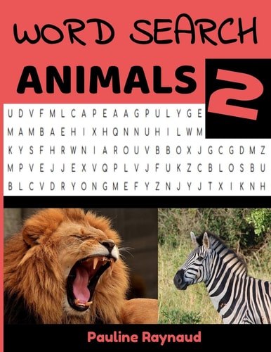 Word Search Animals 2 Word Games for Adults, Seniors and Clever Kids