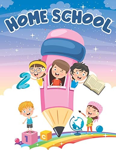 Home School Activity Book Large Workbook for Kids Ages 3-6, Early Smart Learning for Toddlers, Coloring, Writing, Tracing, Numbers, Alphabet, Dot to Dot, Mazes, Guessing Games...