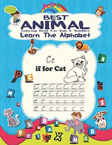 Best Animal Coloring Book for Kids & Toddlers - Learn the Alphabet Preschool WorkBook, U is for Unicorn - Fun With Practice, Trace Letters, Colors, Animals with Sight Words - Pages