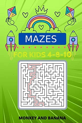 Mazes For Kids Ages 4-8-10 Monkey and Banana