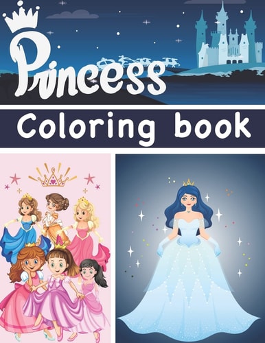 Princess Coloring Book Big Princess Coloring Book / 55 Beautiful Princesses to Color