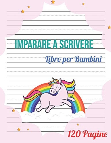 Imparare a Scrivere Per Bambini 120 Pagine Di Pratica / Libro Per Imparare a Scrivere Per i Bambini Da 3+ / Prescolastica Bambini Libri / Libro Per Imparare a Scrivere Lettere E Numeri.