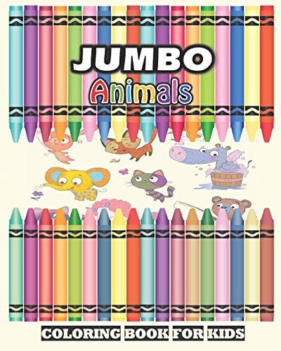 Jumbo Animals Coloring Book For Kids