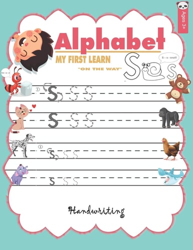 ALPHABET MY FIRST LEARN Handwriting Abc Books for Kindergarten Reading and Writing for Kids a to Z Ages 3+