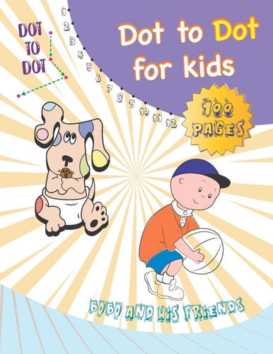 Dot to Dot Book Connect The Dots For Kids, Coloring Book 8.5x11 In, 100 Pagas