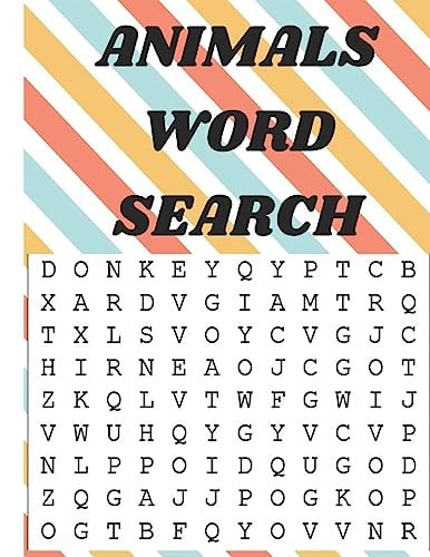 Animals Word Search Animals Word Search Book Puzzles for Kids Ages 6-8