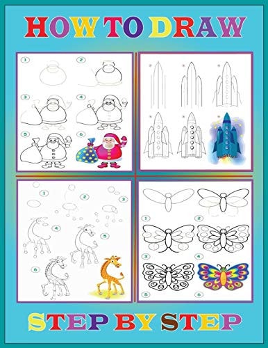Step By Step How To Draw Drawing Books For Kids.Color Pages Drawing and Coloring Books for Kids