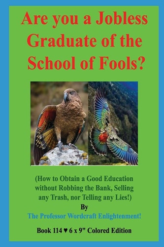 Are You a Jobless Graduate of the School of Fools? (How to Obtain a Good Education Without Robbing the Bank, Selling Any Trash, Nor Telling Any Lies!)