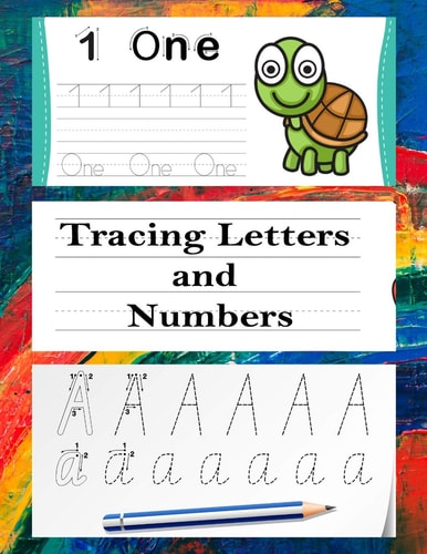 Tracing Letters and Numbers Alphabet Workbook for Preschoolers Pre K and Kindergarten Letter Book Letter Books Kids Ages 3-5 /5.8"x11" 77 Pages Preschool, Kindergarten,