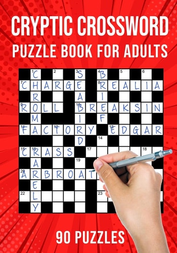 Cryptic Crossword Puzzle Book for Adults Quick Daily Cryptic Cross Word Activity Books 90 Puzzles (UK Version)