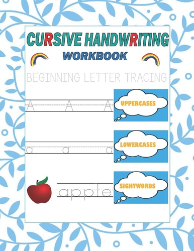 Cursive Handwriting Workbook Beginning Letter Tracing