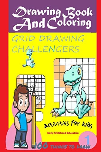 Drawing Book And Coloring-GIRD DRAWING CHALLENGERS -activities for Kids -100 THINGS TO DRAW Early Childhood Education Coloring Books and Activity for Kids 3-8, Early Childhood Education