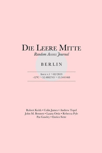 Die Leere Mitte Issue 1 - 2019