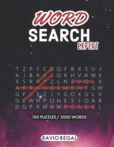 Word Search Expert 100 Puzzles 3000 Words Funny Word Search Book Large Print - Hard Brain Games Puzzles for Men Women Adults Teens