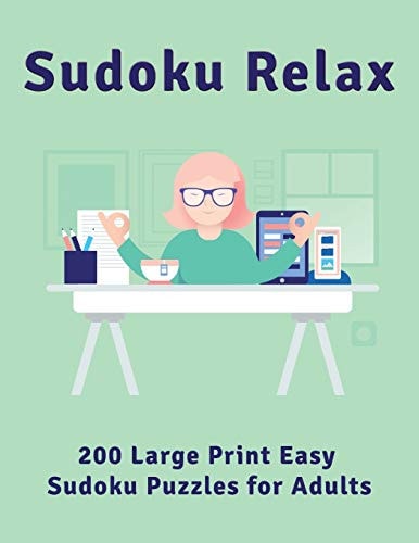 Sudoku Relax 200 Large Print Easy Sudoku Puzzles for Adults