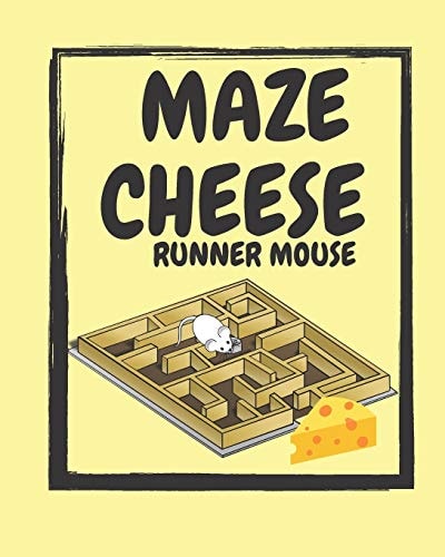 Maze Cheese Runner Mouse Maze Game Problem Solving Workbook for Kids 3-4 Years