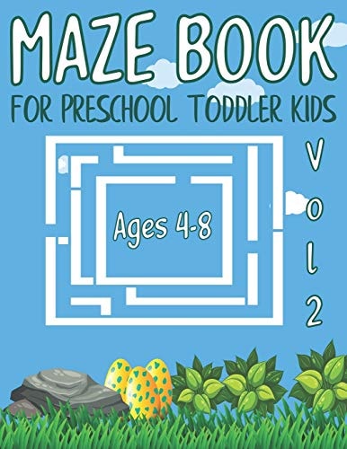 Maze Book for Preschool Toddler Kids Mazes For Kids Ages 4-8 Maze Activity Book Workbook for Puzzles Problem-Solving Games