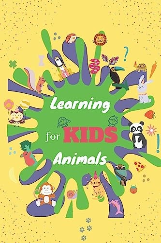 Learning Animals for Kids Fun with Numbers, Letters, Shapes, Colors, and Animals, Student, Kindergarten, Kid, Boy, Girl, Son, Daughter, Stories, Writing