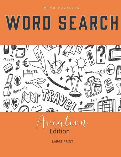 Word Search Aviation Themed Puzzle Book Large Print Puzzles for Adults