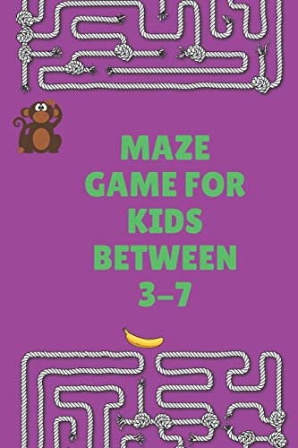Maze Games for Kids Between 3-7 Animal Game Notebook for Kids