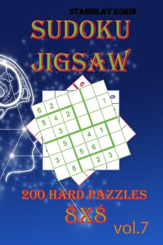 Sudoku Jigsaw 200 Hard Puzzles 8x8 Vol. 7