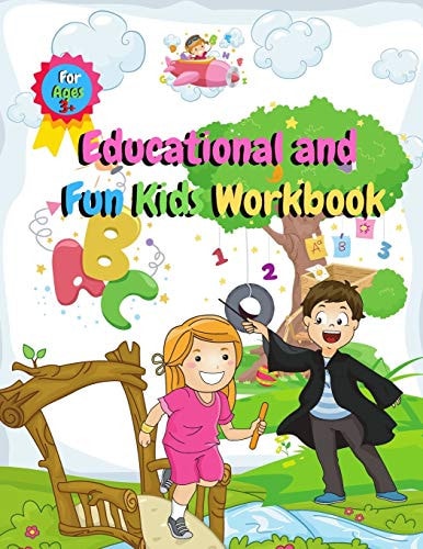 Educational and Fun Kids Workbook Perfect For Children in Preschool, Kindergarten, 1st Grade (Engaging Activities For Young Children, 4-8 Ages )