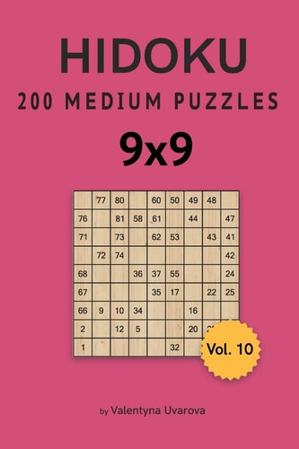 Hidoku 200 Medium Puzzles 9x9 Vol. 10