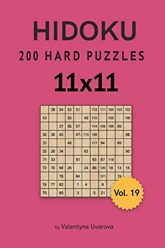 Hidoku 200 Hard Puzzles 11x11 Vol. 19
