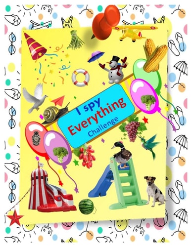 I Spy Everything Challenge Play and Learn Alphabets. Interactive Pictures Guessing Book for Kids 2-5 Years.