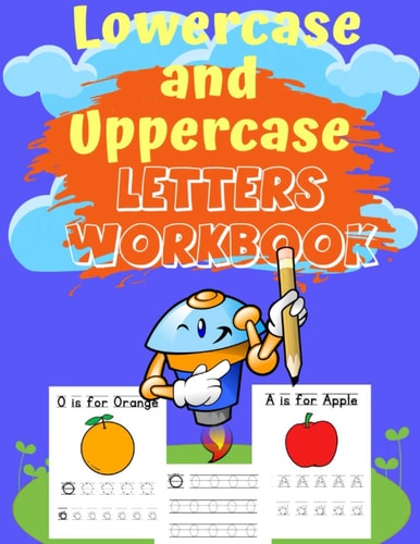 Lowercase and Uppercase Letters Workbook Trace Letters Alphabet Handwriting Practice Workbook, Trace Letters Worksheet, Upper and Lowercase Letters Worksheets, 78 Pages.