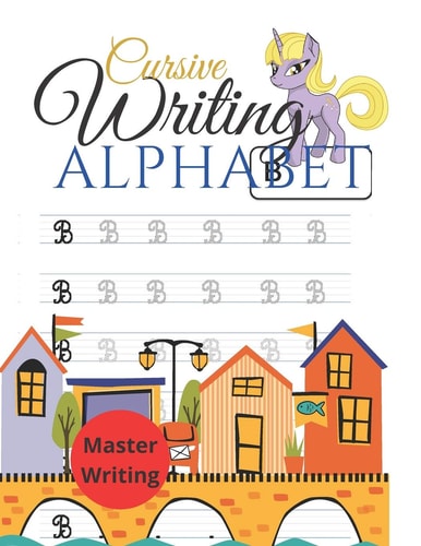Cursive Writing Alphabet Writing Letters on Cursive, Practice Handwriting Cursive Alphabet, Master Writing Skills, Very Helpful for Kids to Write Correctly