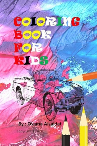 Coloring Book for Kids Car Lovers and Police Cars, Great Coloring Book for Kids and Any Fan of Classic Cars, (Perfect for Children and Adults)