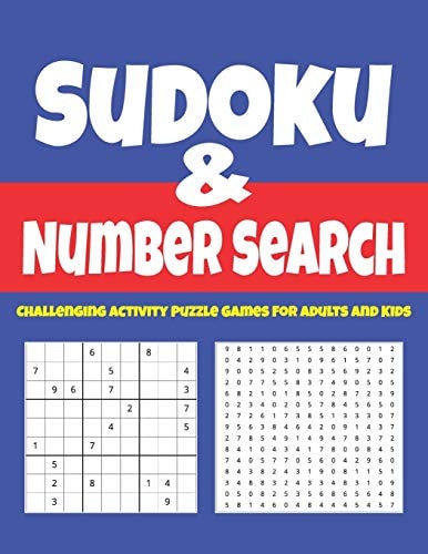 Sudoku & Number Search Challenging Activity Puzzle Games For Adults And Kids