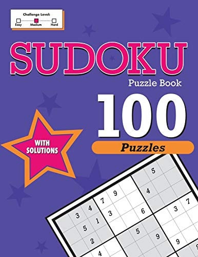 Sudoku 100 Puzzle Book Medium Level Puzzles For Seniors, Adults And Teens With Solutions